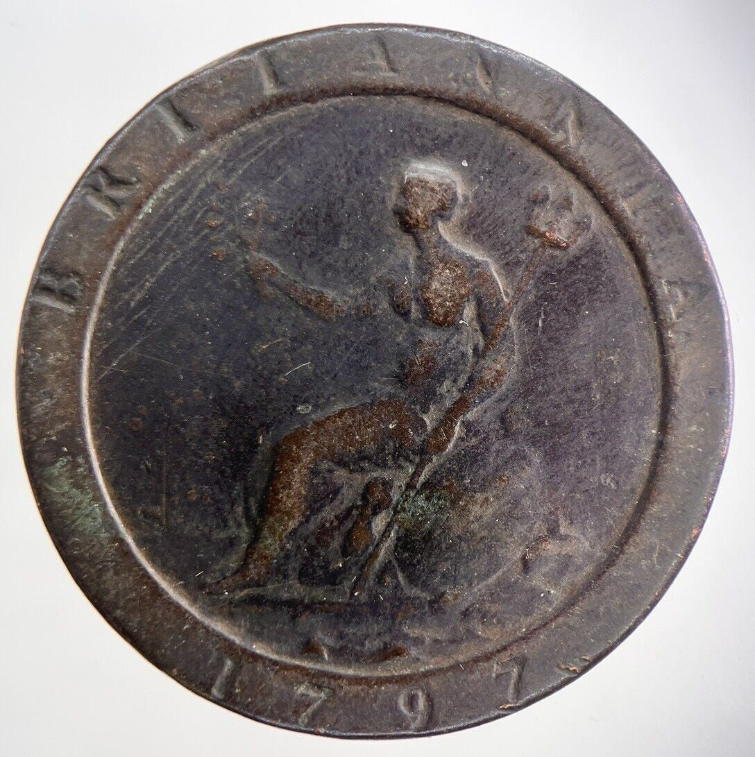 1797 George III 3rd Cartwheel Penny Coin | Collectable Grade