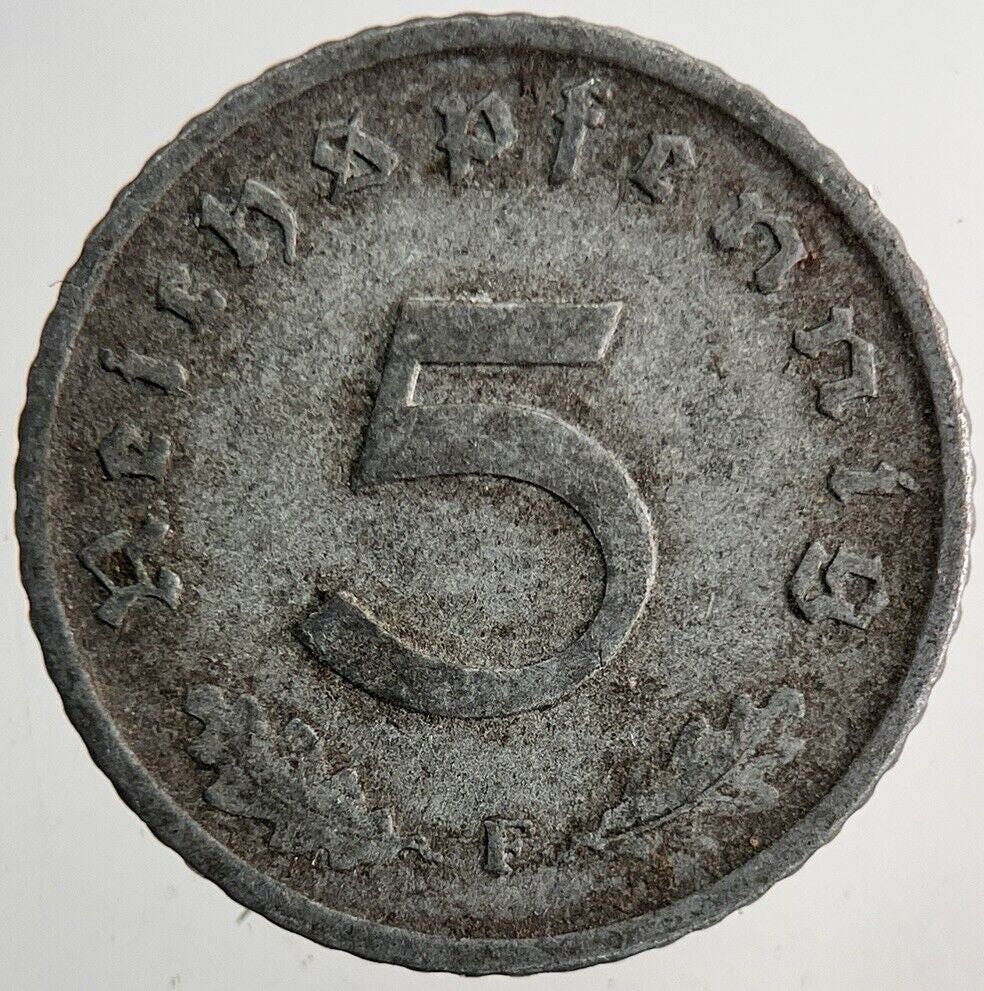 1940 Germany Nazi 5 Pfennig Coin | Very High Grade