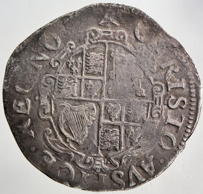 1625-49 Charles I 1st Bell Mint Mark Shilling Silver Hammered Coin | a5983