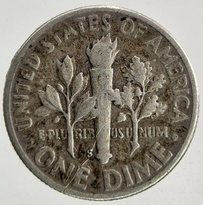 1946 - S US USA Roosevelt One Dime Silver Coin | Fine Collectable Grade