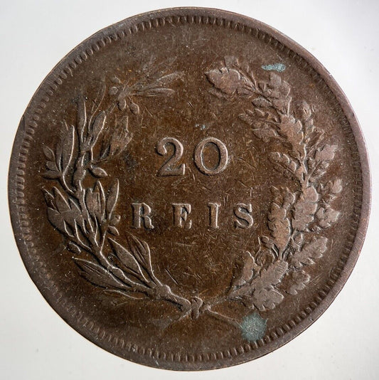 1892 Portugal XX 20 Reis Coin | Fine Collectable Grade