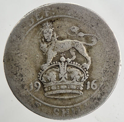 1916 George V One Shilling Silver Coin | Collectable Grade