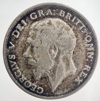 1923 George V Half - Crown Silver Coin | Fine Collectable Grade | a6335