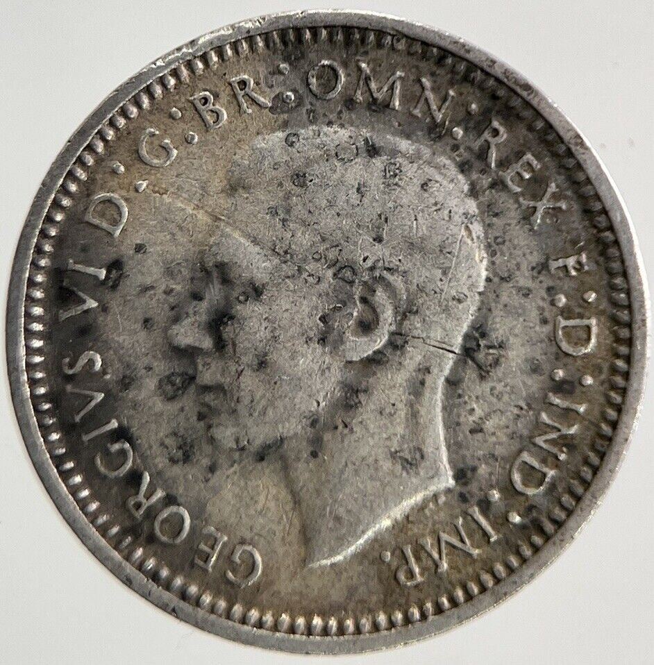 1944 - S Australia Threepence Silver Coin | Fine Collectable Grade