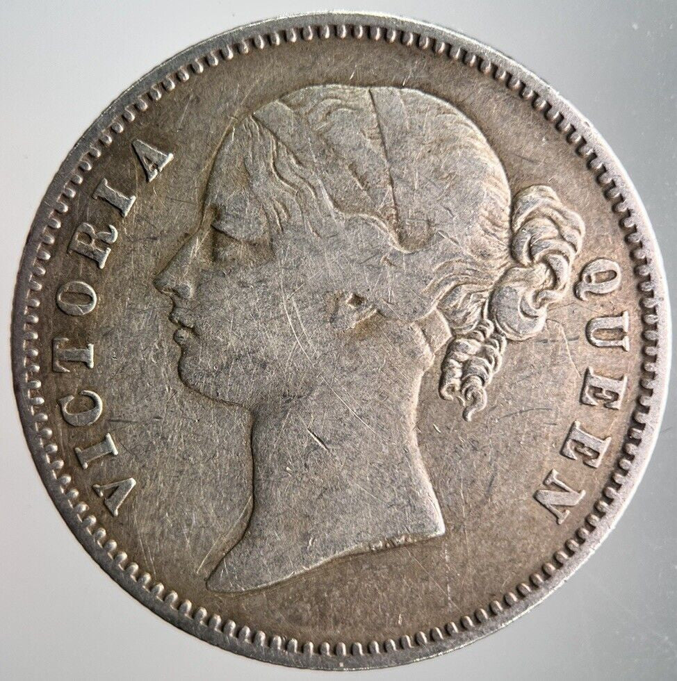 1840 India 1 One Rupee Silver Coin | Fine Collectable Grade | a4108