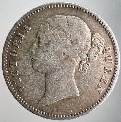 1840 India 1 One Rupee Silver Coin | Fine Collectable Grade | a4108