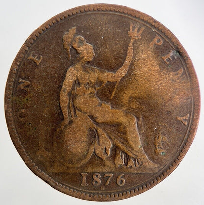 1876 - H Victoria One Penny Coin | Collectable Grade