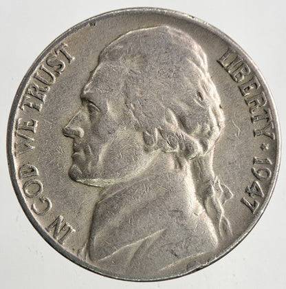 1947 US USA Jefferson Nickel 5 Cents Coin | Fine Collectable Grade