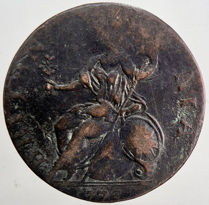 1773 George 3rd III Half - Penny Coin | Fine Collectable Grade | a6041