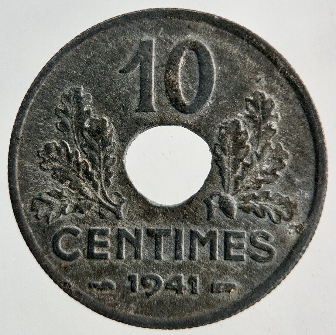1941 France 10 Centimes Coin | Fine Collectable Grade