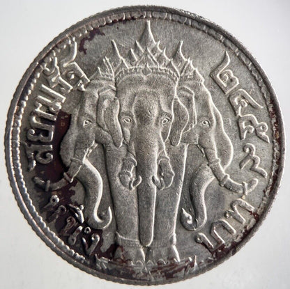 1917 - 1925 Thailand 4 Salung 1 Baht Rama VI Silver Coin | Very High Grade