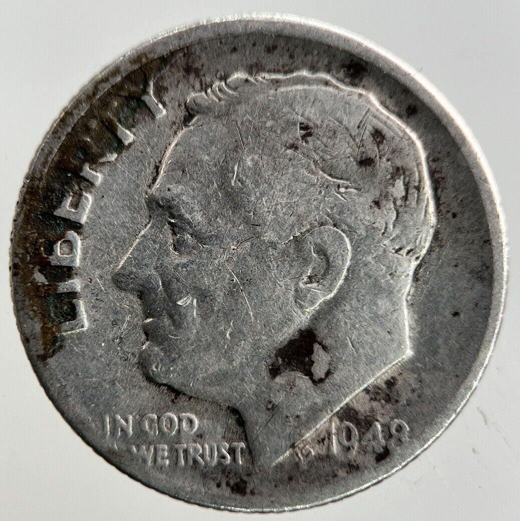 1948 - D US USA Roosevelt One Dime Silver Coin | Collectable Grade