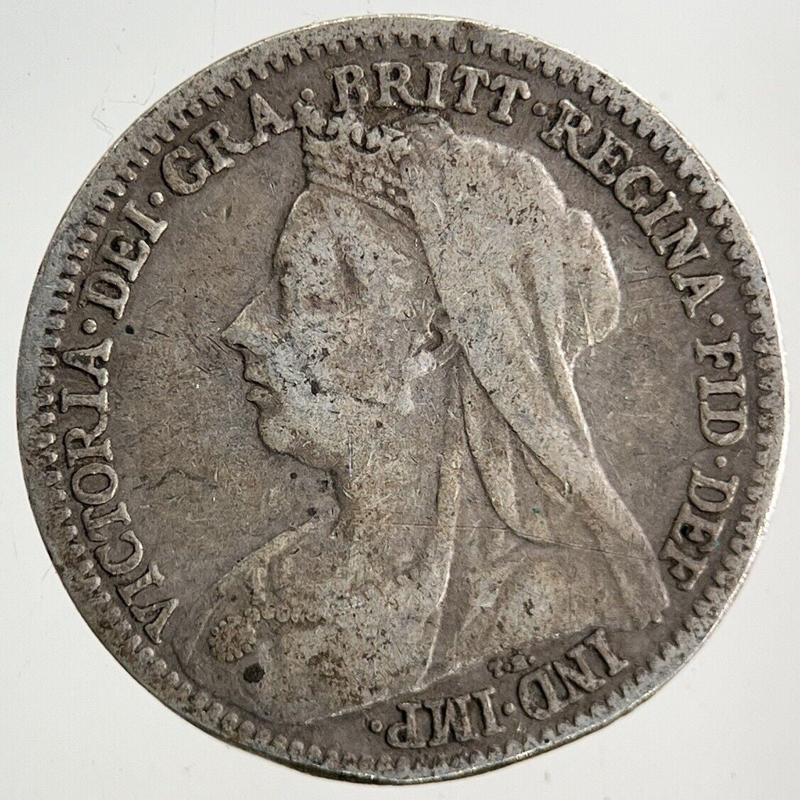 1900 Victoria Threepence Silver Coin | Fine Collectable Grade