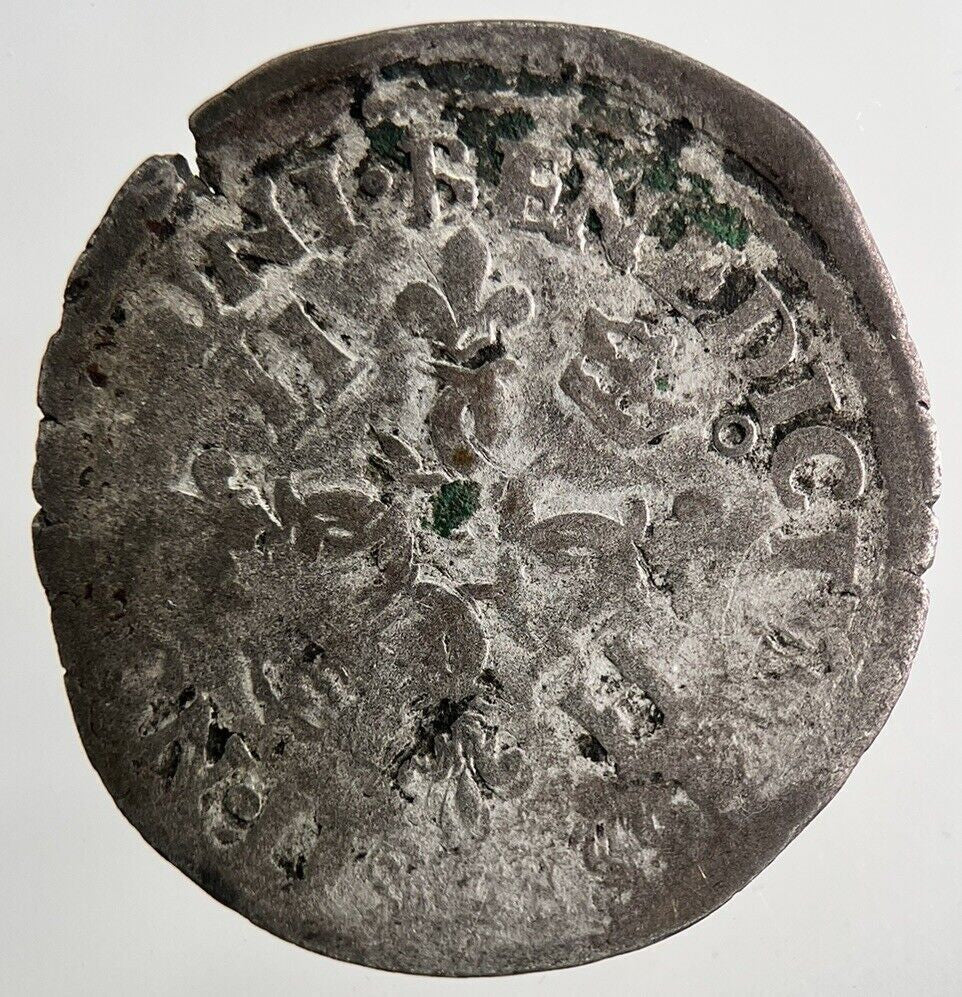 France Henry II Dauphine Douzain Hammered Silver Coin | a5750
