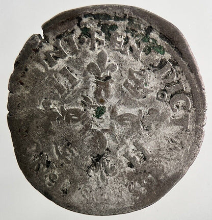 France Henry II Dauphine Douzain Hammered Silver Coin | a5750