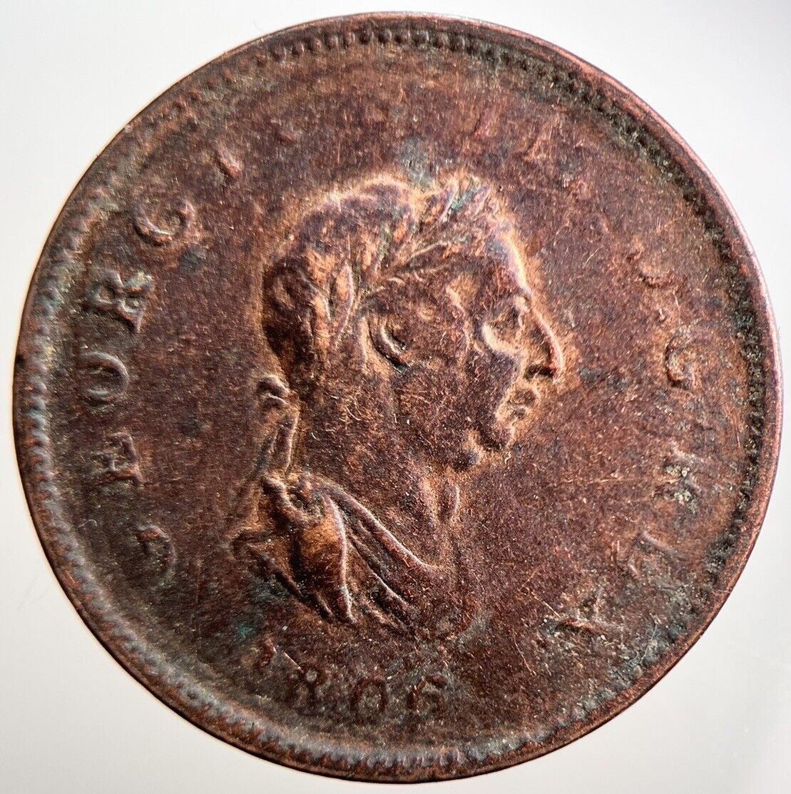 1806 George III Half - Penny Coin | Collectable Grade | a3689