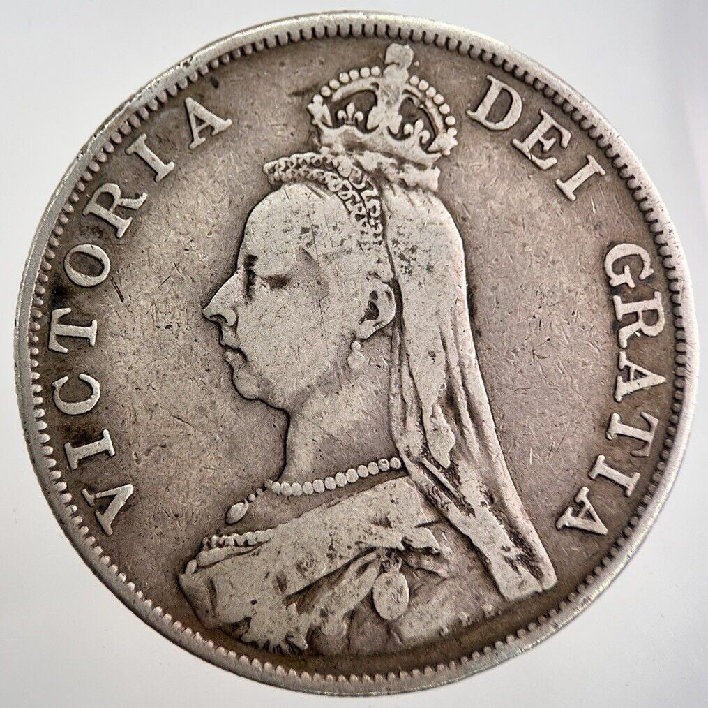 1889 Victoria Double-Florin Silver Coin | Collectable Grade | a8030
