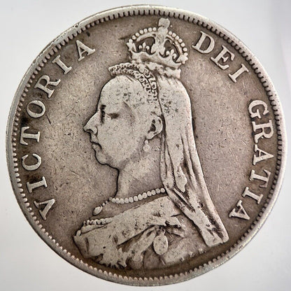 1889 Victoria Double-Florin Silver Coin | Collectable Grade | a8030