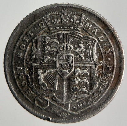 1816 George III Sixpence Silver Coin | Very High Grade | a4488