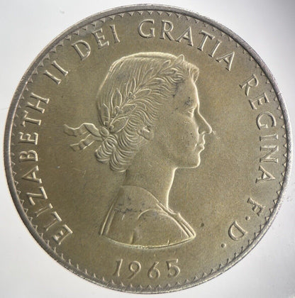 1965 Winston Churchill Crown Coin | Fine Collectable Grade | a224