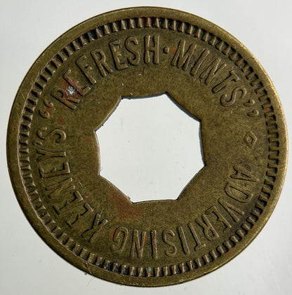 Advertising Keeney’s Refresh Mints 5 Cents Token Coin | Collectable Grade