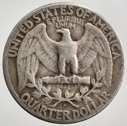1952 - D US USA Quarter Dollar Silver Coin | Collectable Grade | a7946