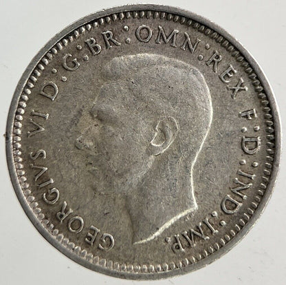 1943 - D Australia Threepence Silver Coin | Fine Collectable Grade