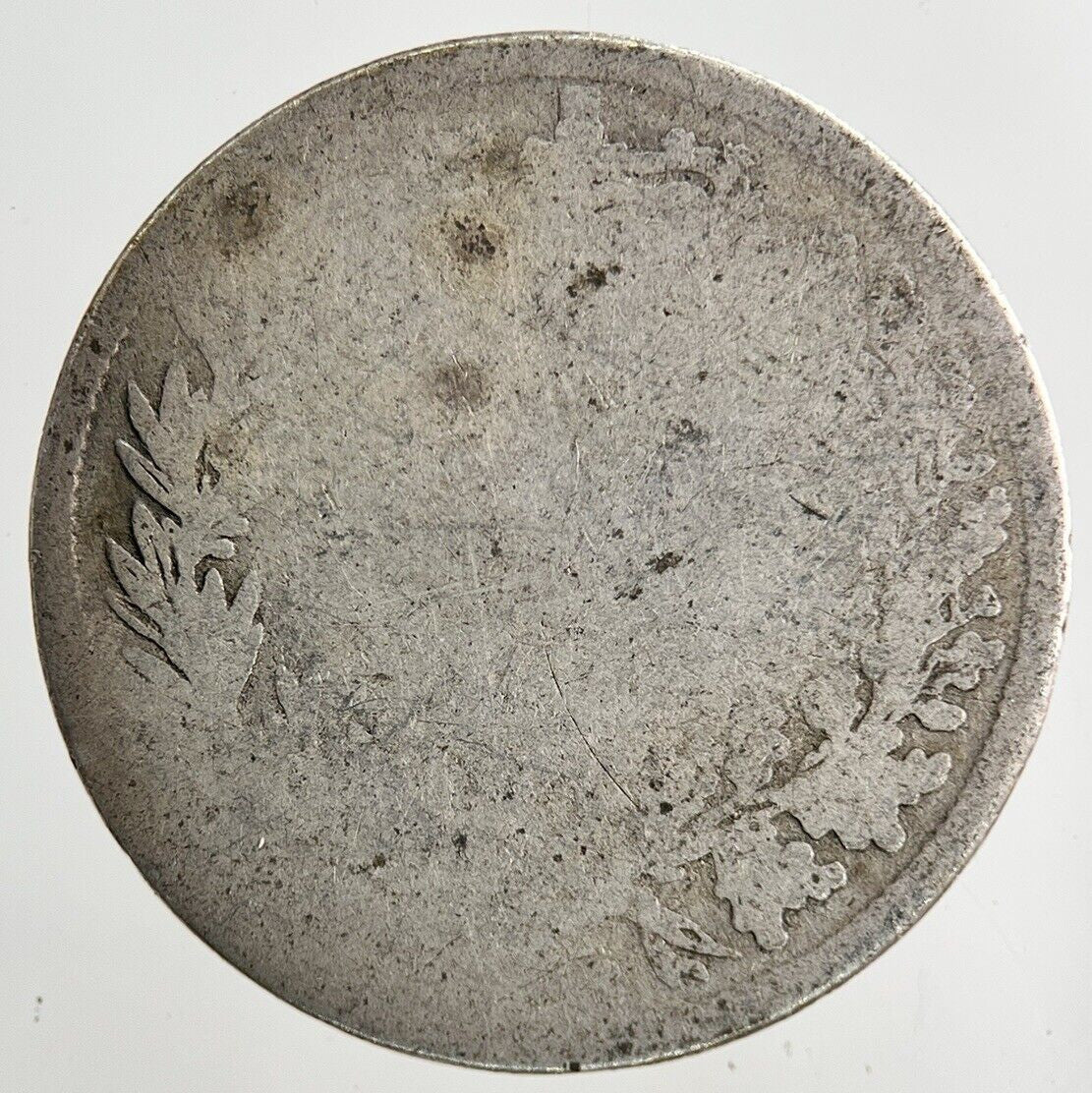 British Victoria Shilling Silver Coin | Worn Grade