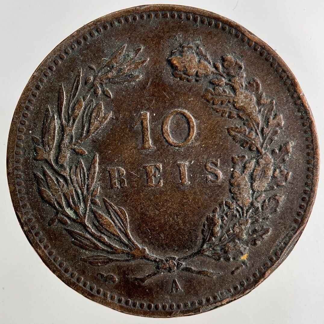 1892 Portugal X 10 Reis Coin | Collectable Grade