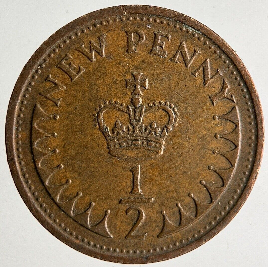 1971 Elizabeth II New 1/2 Half - Penny Coin | Very High Grade