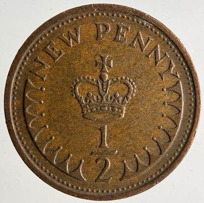 1971 Elizabeth II New 1/2 Half - Penny Coin | Very High Grade