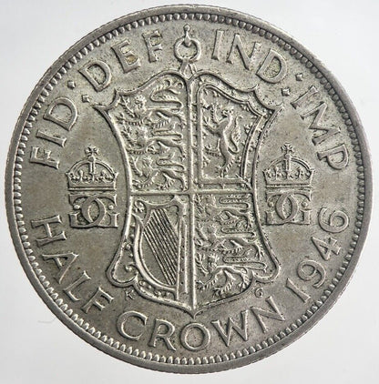 1946 George VI Half - Crown Silver Coin | Fine Collectable Grade | a6343