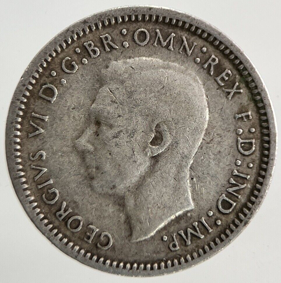 1943 Australia Threepence Silver Coin | Fine Collectable Grade