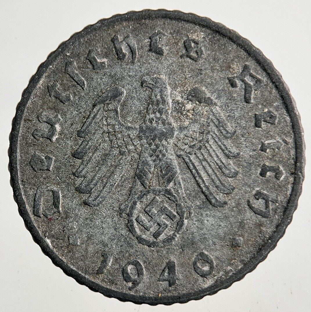 1940 Germany Nazi 5 Pfennig Coin | Fine Collectable Grade