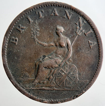 1807 George 3rd III Half - Penny British Coin | Fine Collectable Grade | a3250