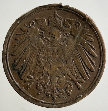 1913 Germany 1 Pfennig Coin | Collectable Grade