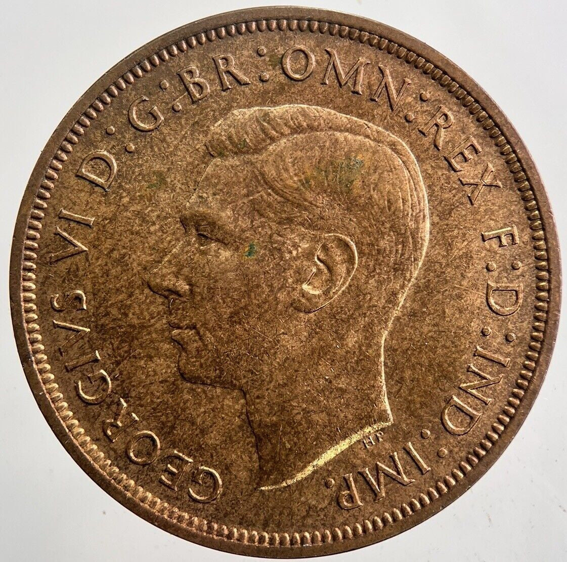 1938 George VI Penny Coin | Very High Grade | a5958