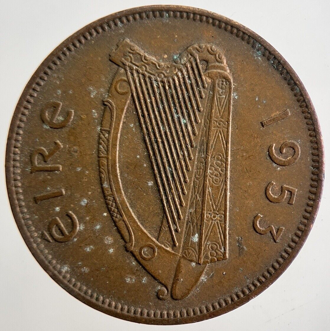 1953 Irish Half - Penny Coin | Very High Grade | a4819
