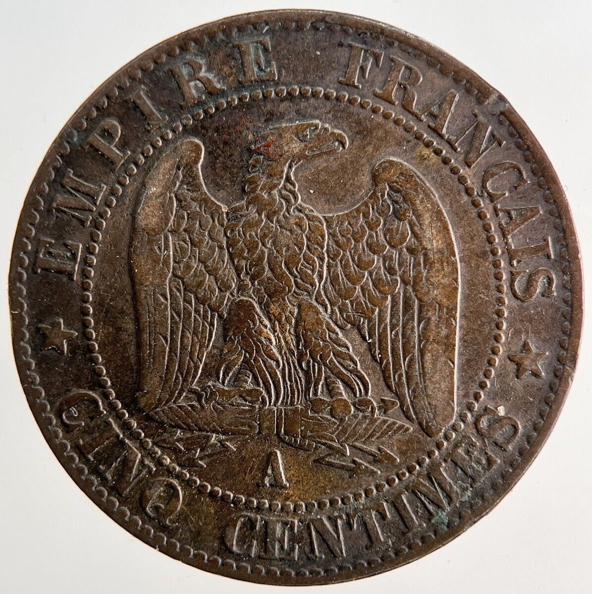 1855 France 5 Centimes Coin | Very High Grade