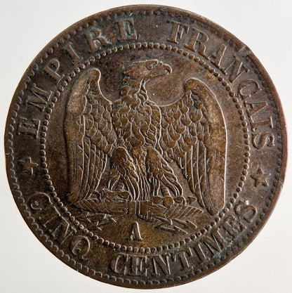 1855 France 5 Centimes Coin | Very High Grade