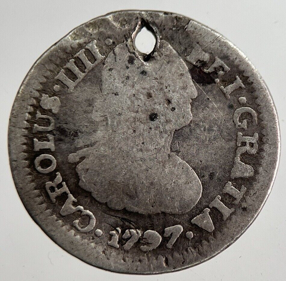 1797 1/2 Half Real Spain Silver Coin | Collectable Grade | a8900