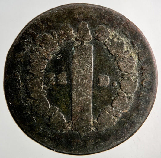 1792 France 1 Sol Coin | Collectable Grade