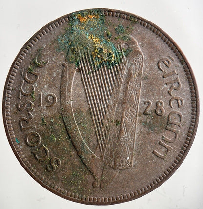 1928 Irish One Penny Coin | Fine Collectable Grade