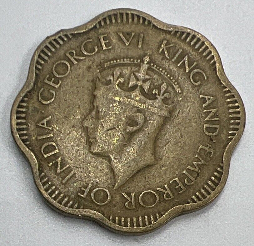 1944 Ceylon 10 Cents Coin | Fine Collectable Grade | a1379