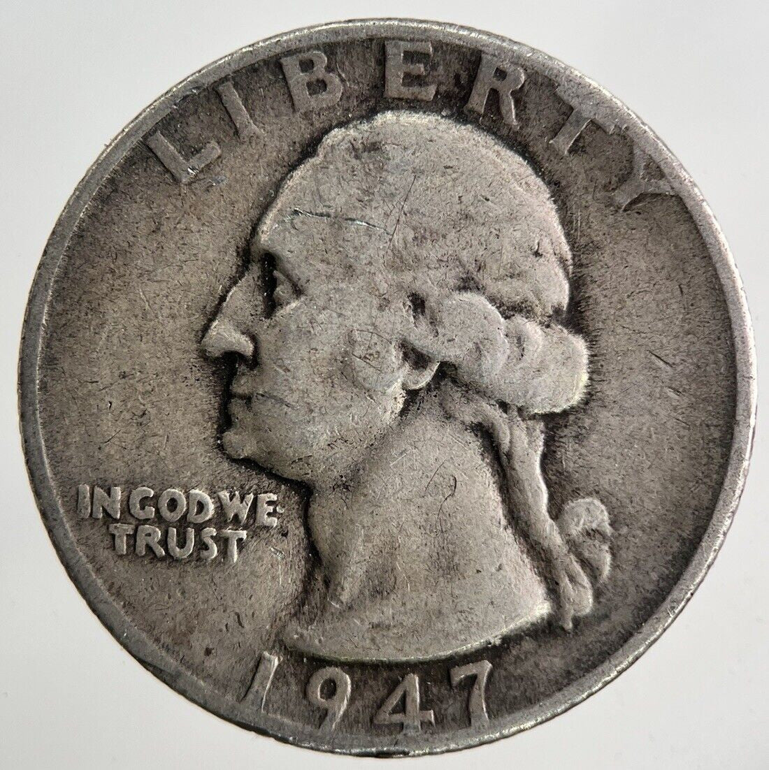 1947 - D US USA Quarter Dollar Silver Coin | Fine Collectable Grade