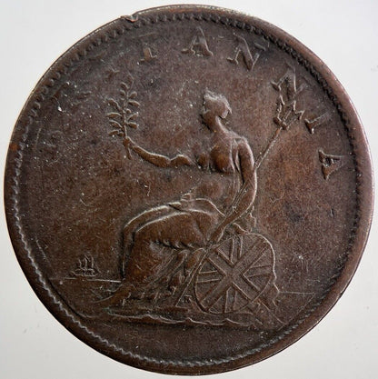 1807 George 3rd III Half - Penny Coin | Fine Collectable Grade | a6061