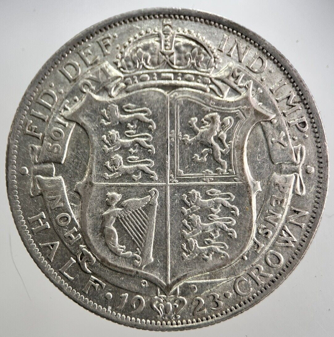 1923 George V Half - Crown Silver Coin | Very High Grade | a8141