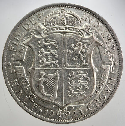 1923 George V Half - Crown Silver Coin | Very High Grade | a8141