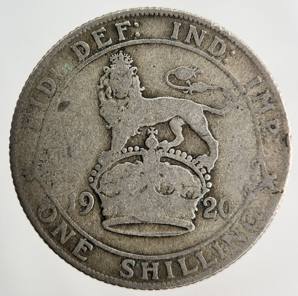 1920 George V Shilling Silver Coin | Collectable Grade
