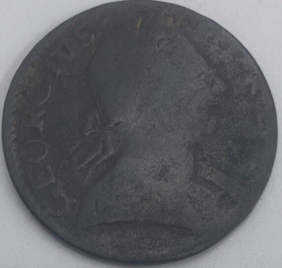 1775 Britannia Half Penny | British Copper Coin | George III | Worn Grade | a238